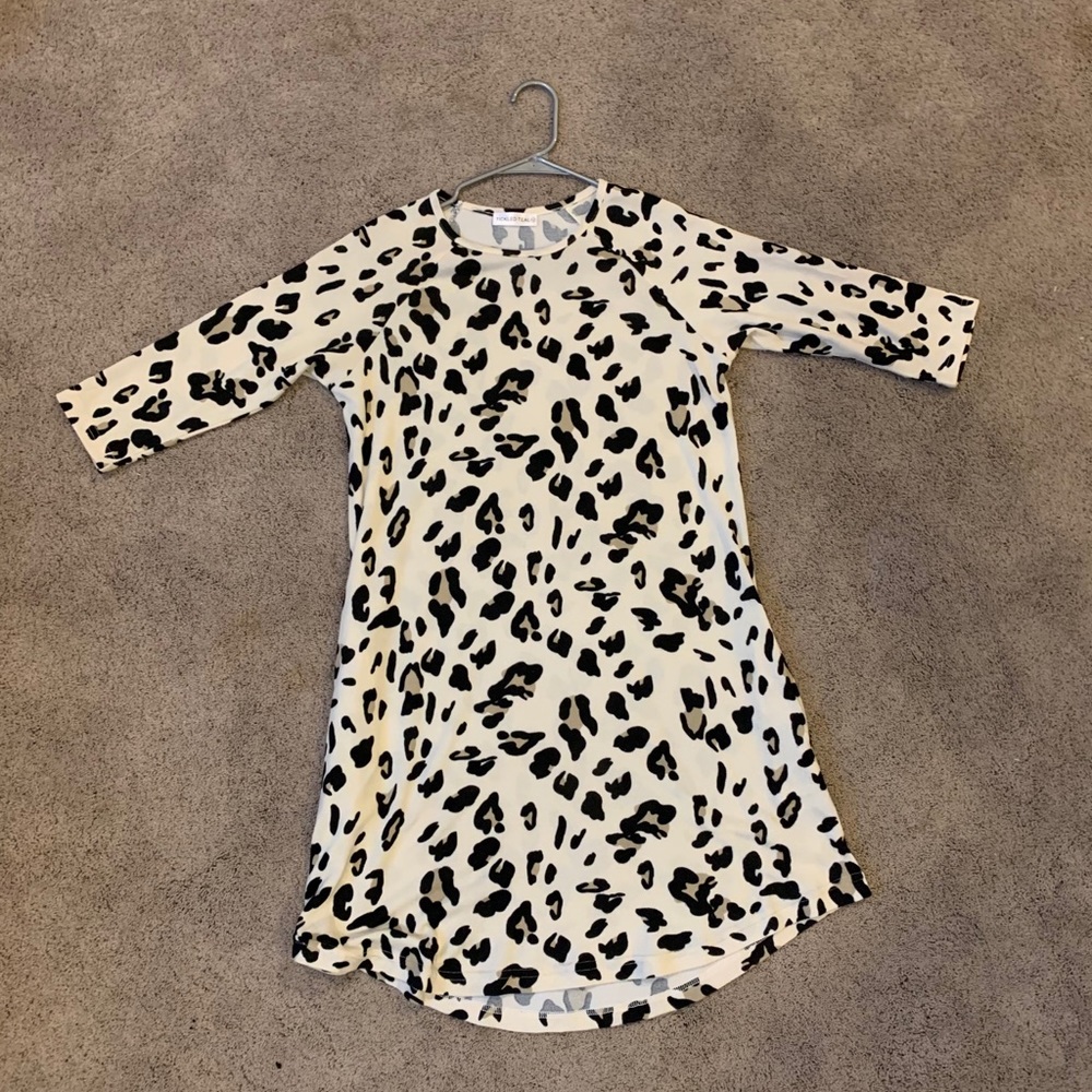 Tickled Teal Leopard Dress